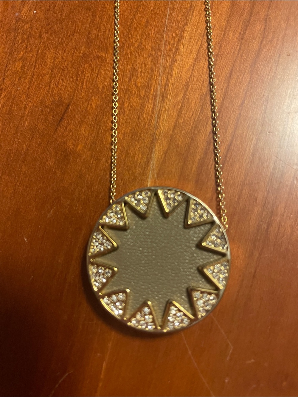House of Harlow 1960 Gold Double Starburst Necklace